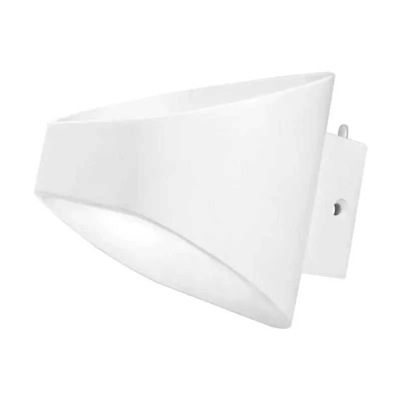 Luminaria LED pared ovalo blanco exterior 6W blanco frío 6500K