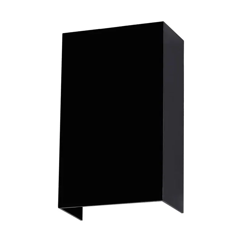 Luminaria LED pared rectangular mate doble disparo ángulos ajustables con varias figuras aluminio negro exterior IP65 10W 600LM blanco cálido 3000K