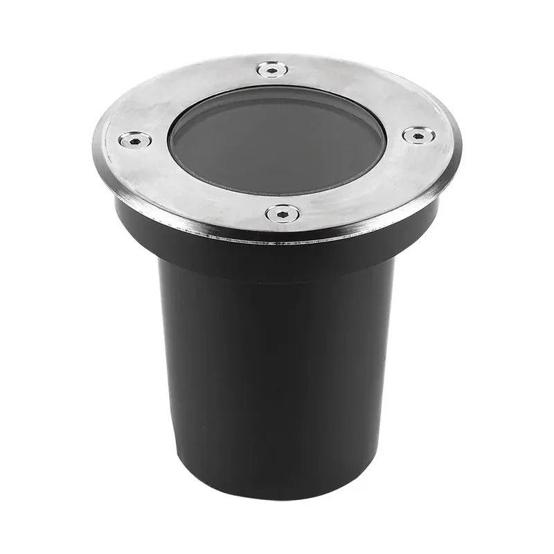 Empotrable piso satin y cubierta vidrio templado exterior base GU10