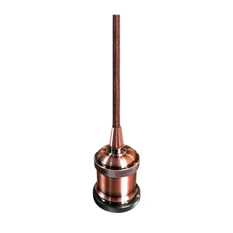Decorativo colgante vintage para lámpara E26 cobre antiguo