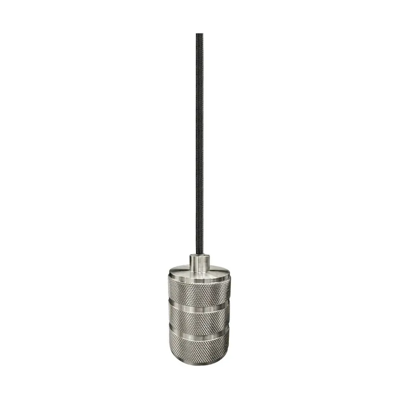 Decorativo colgante cilindro para lámpara E26 satín