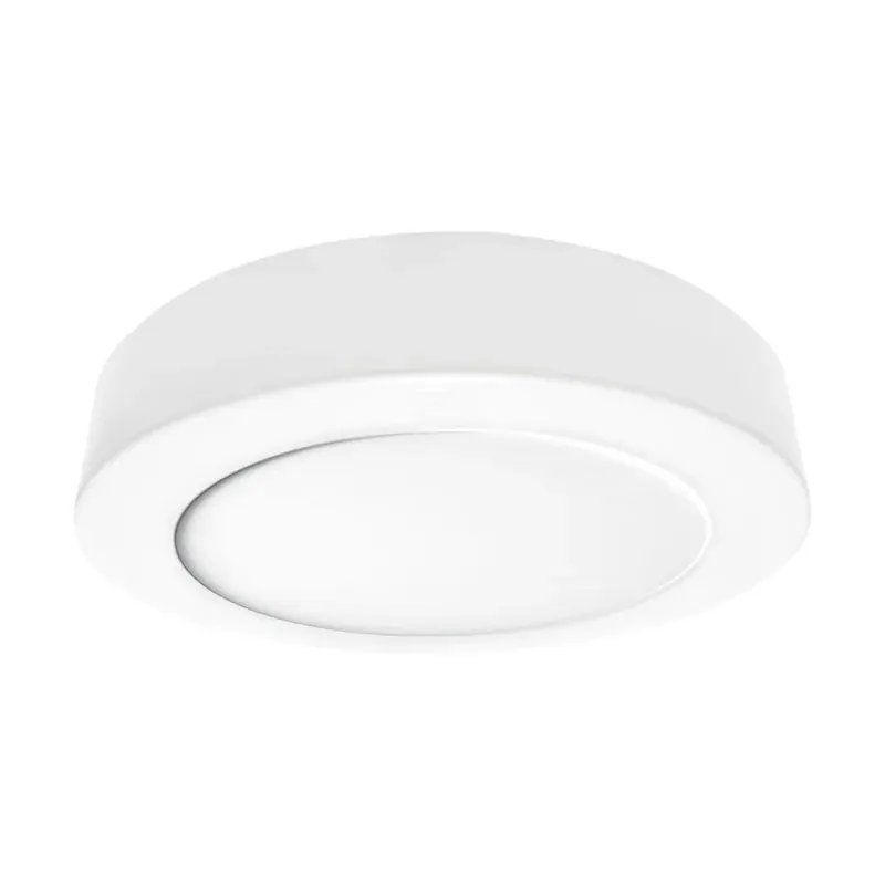 Panel LED redondo sobreponer 12W 1000LM 90-277VCA interior IP20 blanco frío 6500K