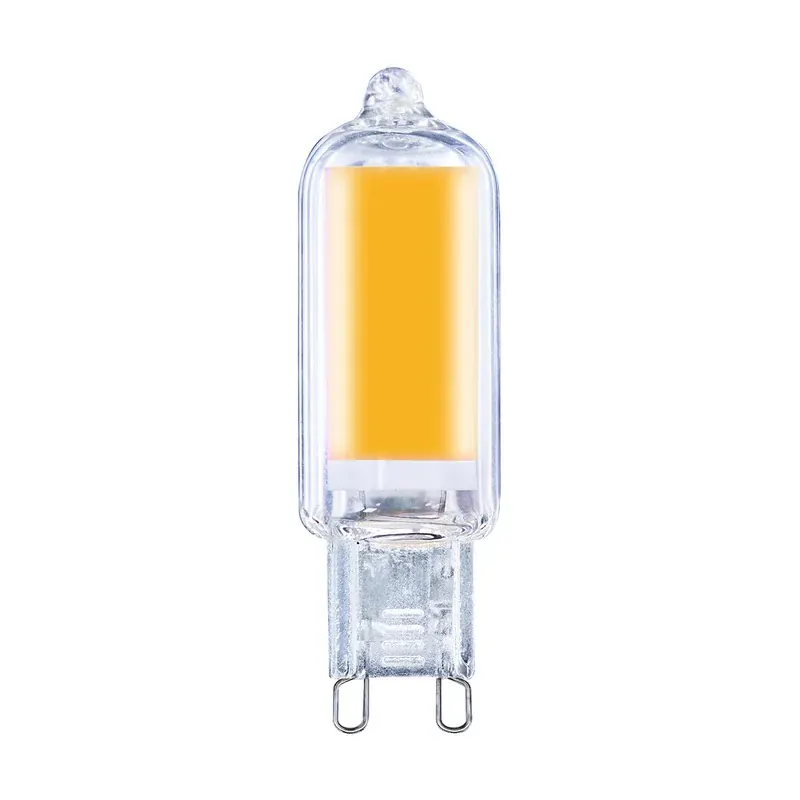 Lámpara LED G9 transparente 4W 100-140VCA interior IP20 blanco cálido 2700K