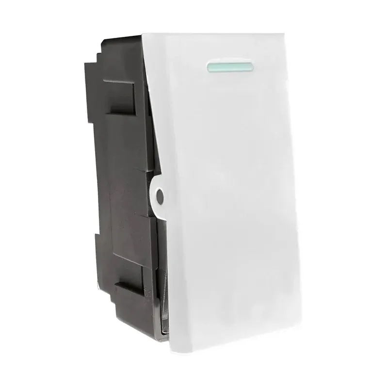 Módulo blanco accesorio para placa apagador 1 interruptor 4 vias