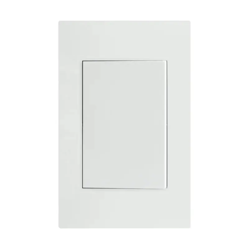 Placa blanca apagador de 1 interruptor 3 vias 127/250VCA policarbonato 75X118MM