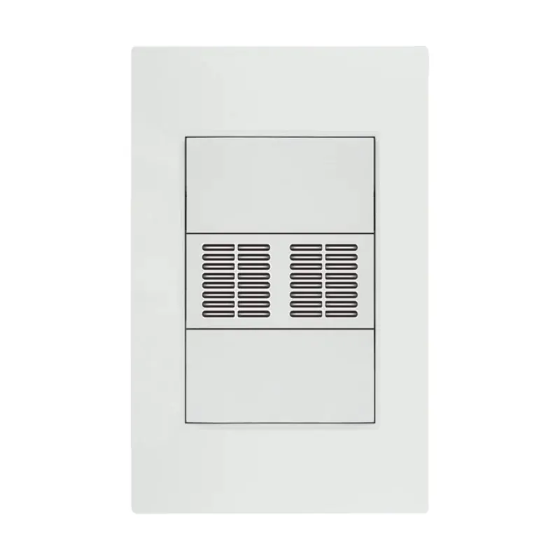 Placa blanca zumbador policarbonato 77X124MM