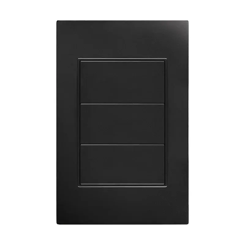 Placa negra tapa ciega 77X124MM