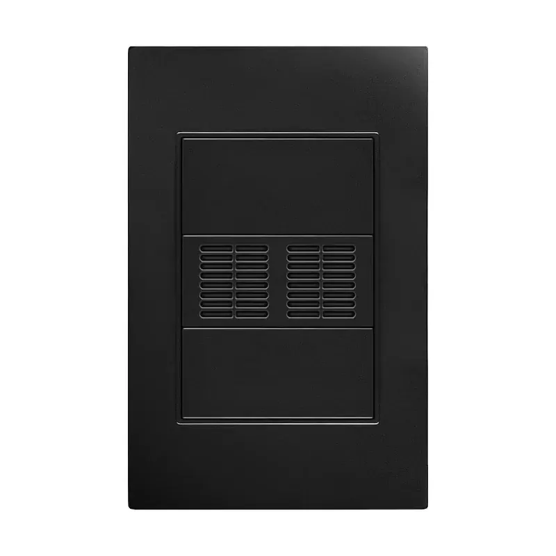 Placa negra zumbador policarbonato 77X124MM