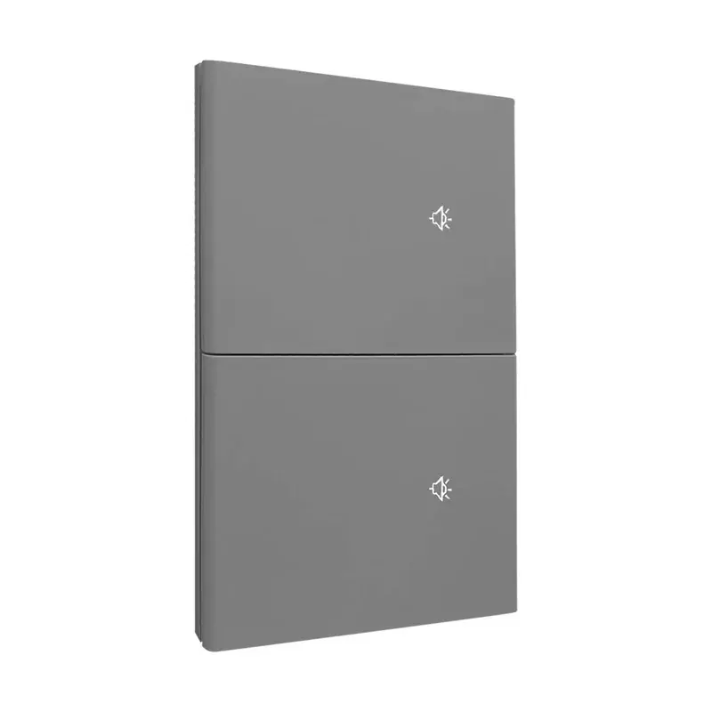 Placa gris oxford luxury smart WIFI bt apagador de 2 interruptores con neutro