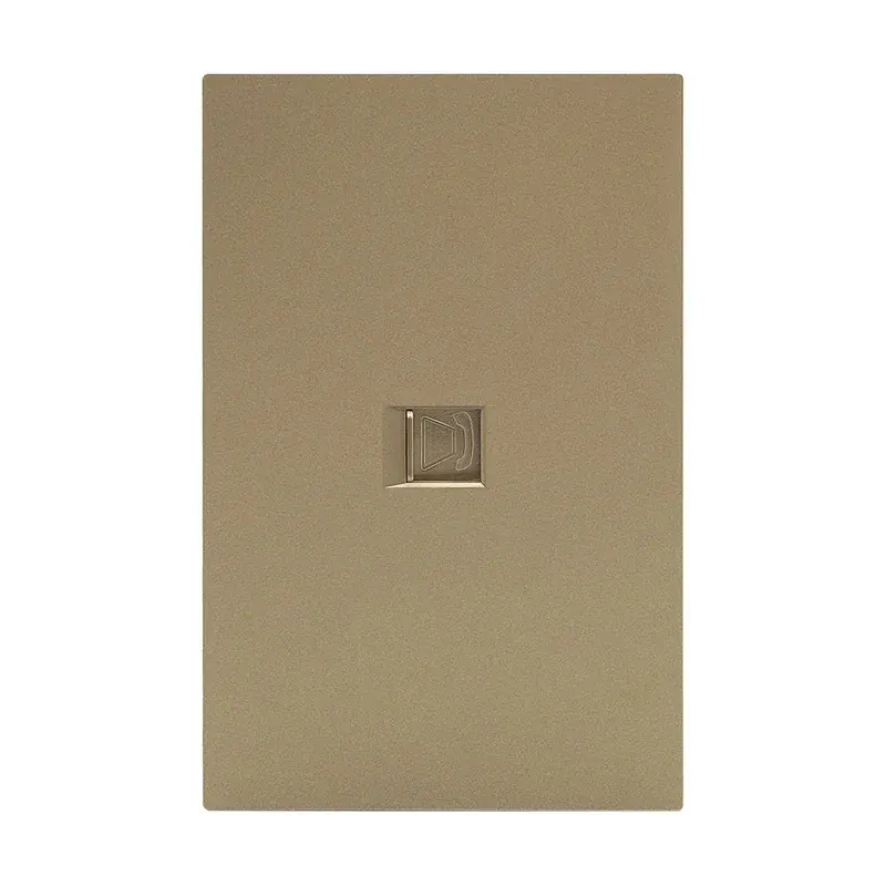 Placa dorada luxury contacto telefónico plástico ABS 74X112MM skin feel