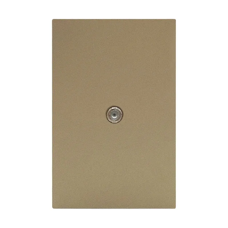 Placa dorada luxury contacto televisión plástico ABS 74X112MM skin feel