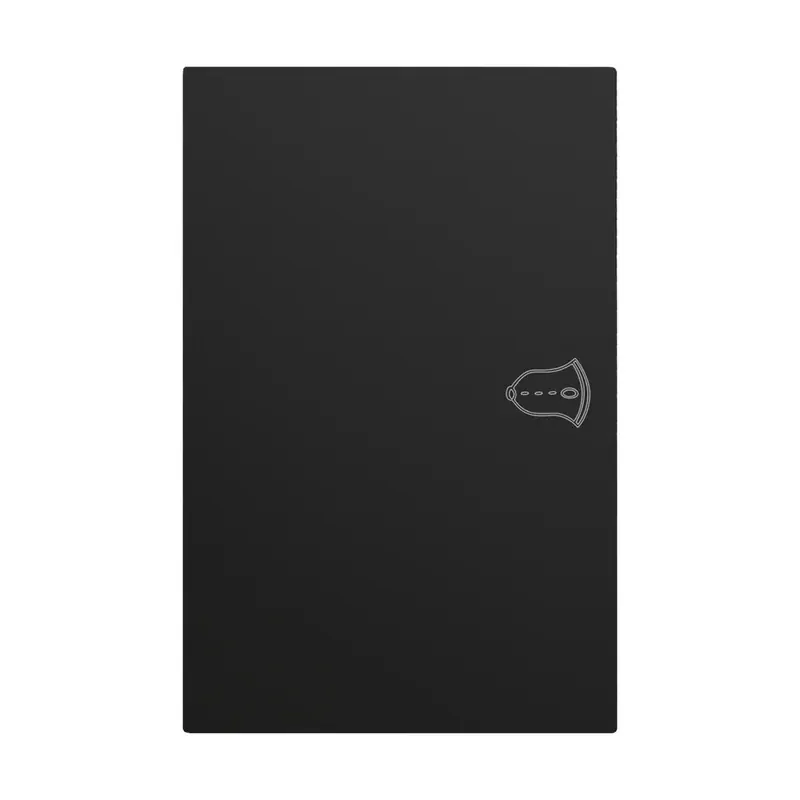 Placa negro mate luxury contacto timbre plástico ABS 74X117MM skin feel