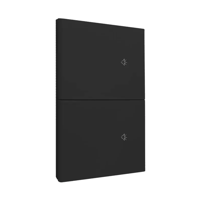 Placa negro mate luxury smart WIFI bt apagador de 2 interruptores con neutro