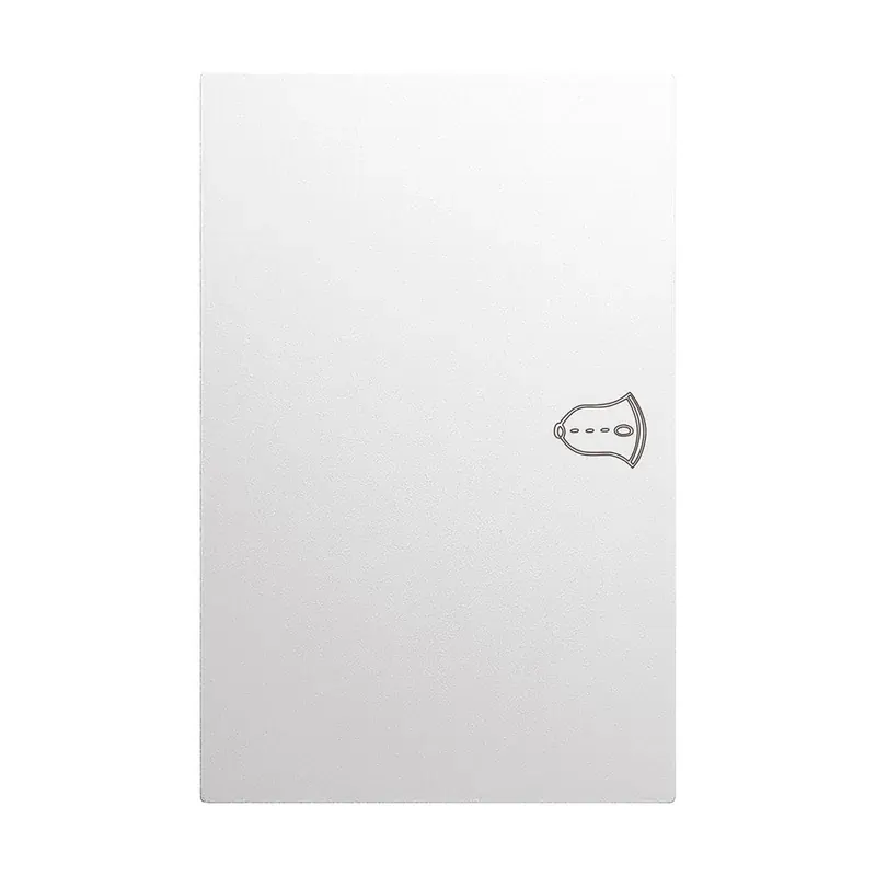 Placa blanco mate luxury contacto timbre plástico ABS 74X117MM skin feel