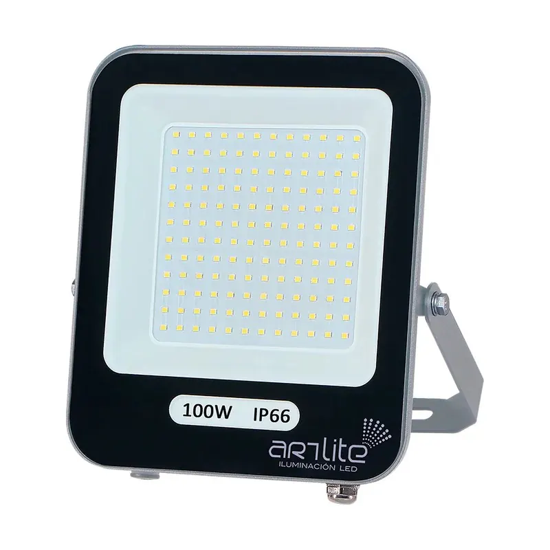 Reflector LED SMD 100W eficiencia 110LM/W 11000LM 90-277VCA exterior IP66 blanco frío 6500K
