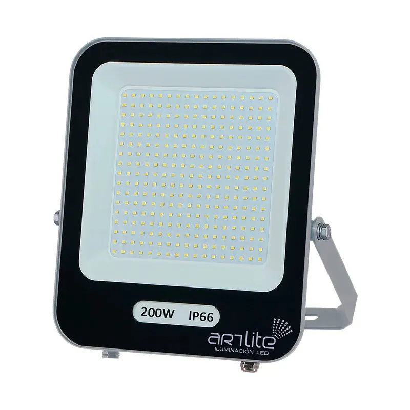 Reflector LED SMD 200W eficiencia 110LM/W 22000LM 90-277VCA exterior IP66 blanco frío 6500K