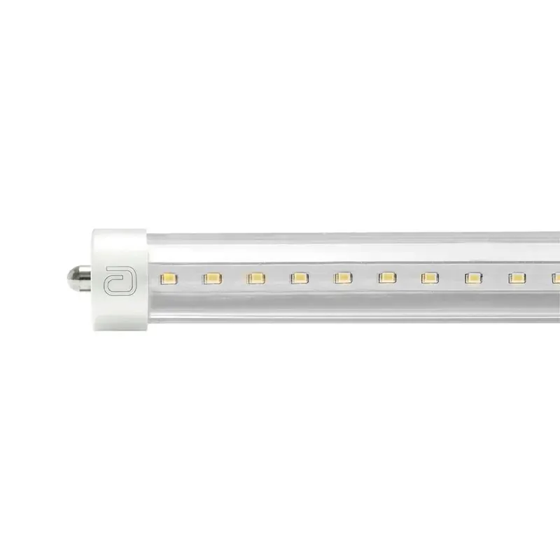 Tubo LED transparente FA8 1 pin T8 240CM 36W 4000LM 90-260VCA interior IP20 blanco frío 6500K