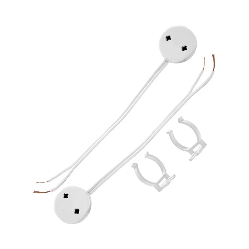 Kit 5xG13 redondo cableado y clips P/T8