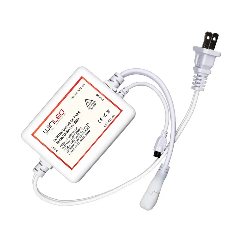 Controlador para manguera RGB con control remoto externo