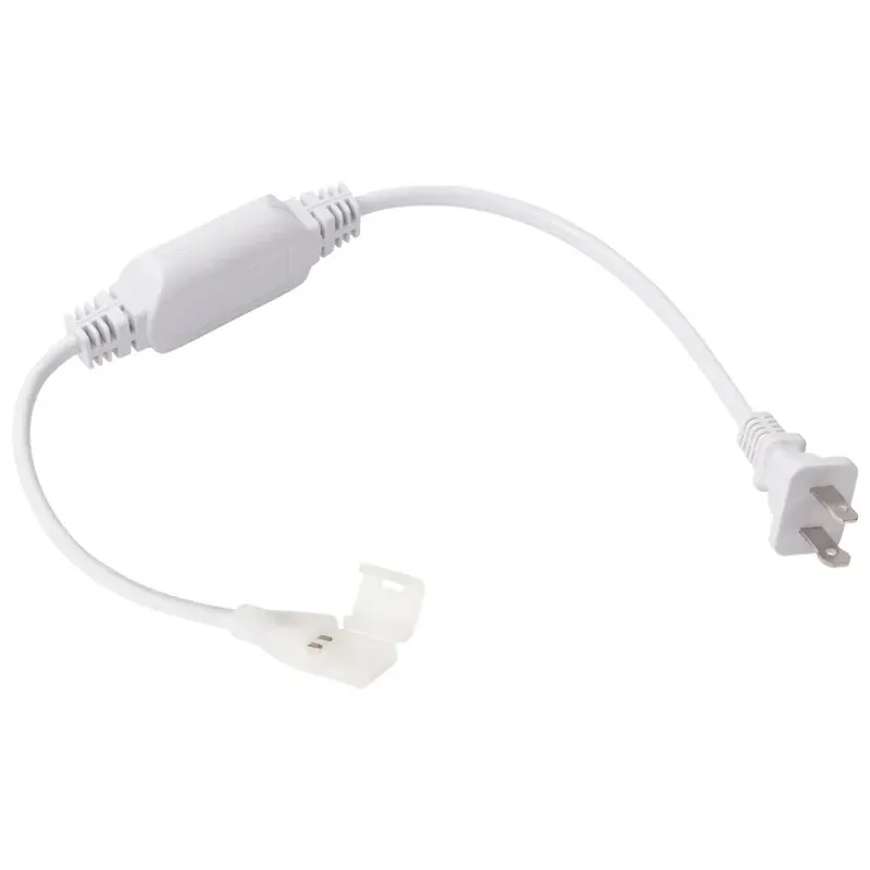 Conector simple para 50M manguera LED SMD AC127V exterior kit 2 piezas