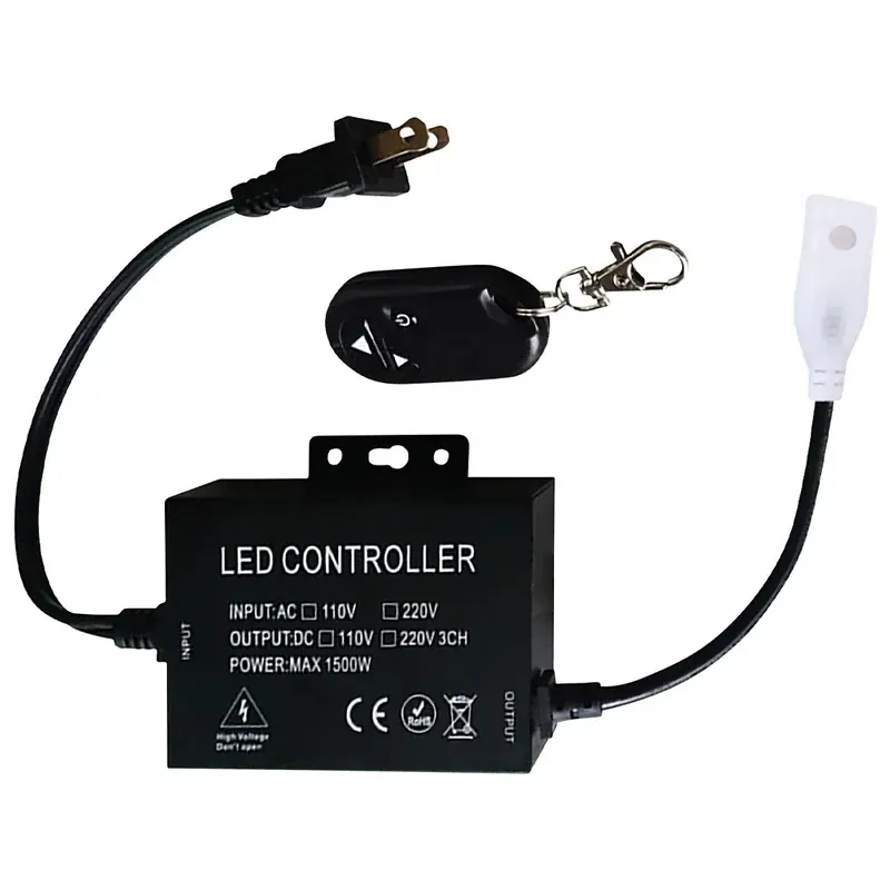 Atenuador inalambrico rf para manguera LED SMD 500W control remoto