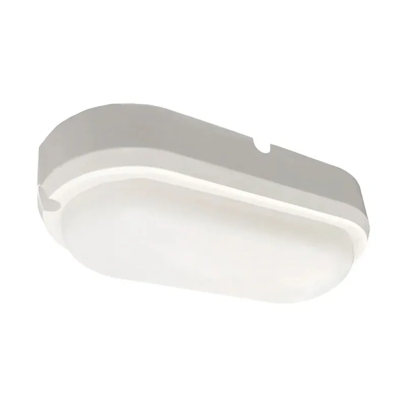 Luminaria LED nautica pared sobreponer 18W 90-260VCA policarbonato exterior IP54 blanco frío 6500K