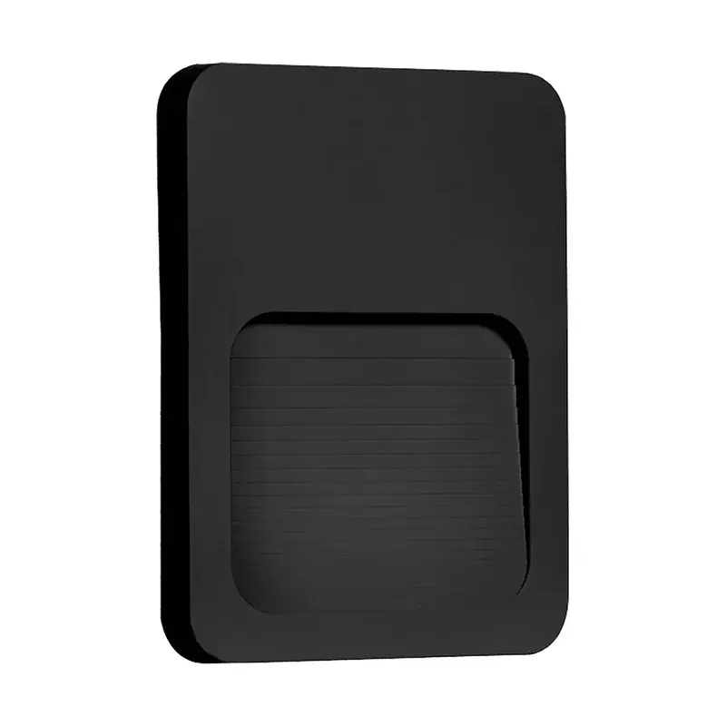 Luminaria de cortesia color negro 3W 90-260VCA exterior IP65 blanco frío 6500K