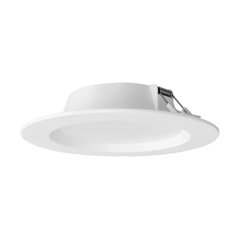 Panel LED redondo empotrable 12W 90-260VCA policarbonato blanco cálido 3000K