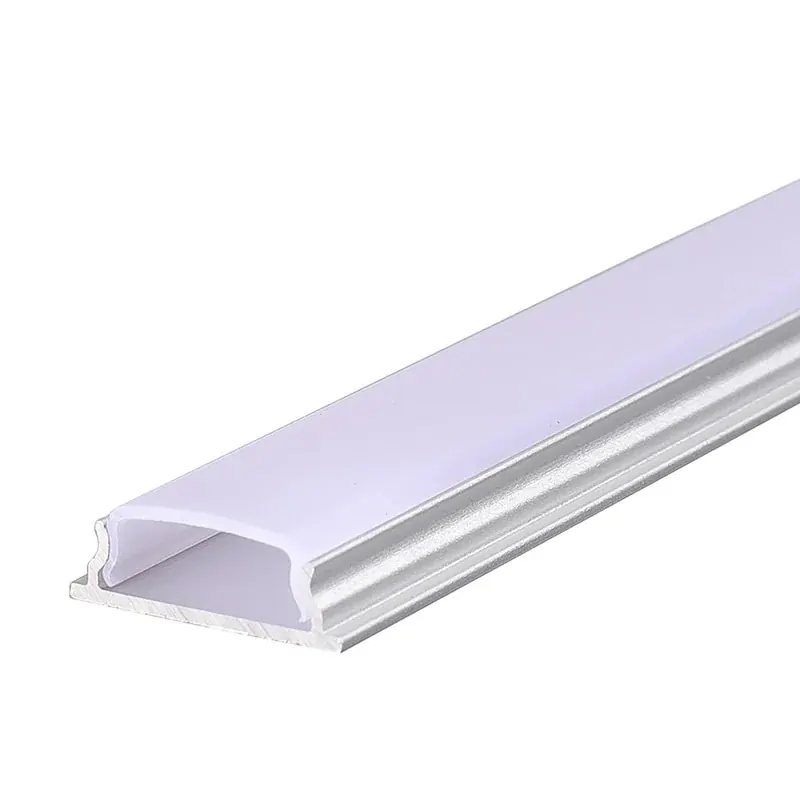Perfil de aluminio anonizado flexible con cubierta PC opalina para tira LED COB