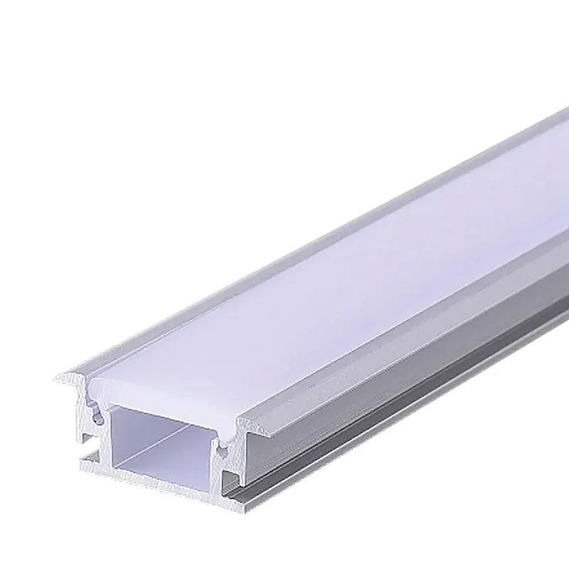 Perfil de piso aluminio para tira LED 2M