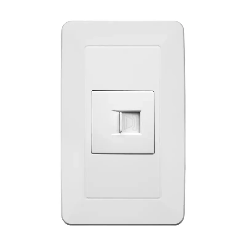 Placa blanca contacto telefónico ABS