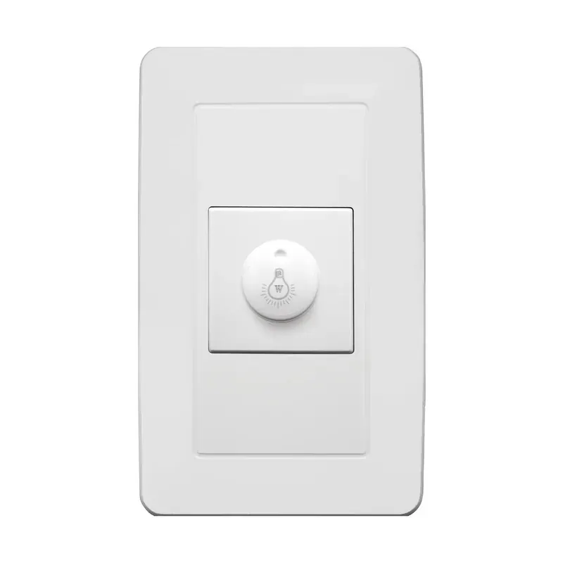 Placa blanca contacto atenuador iluminación 100W 100-127VCA ABS