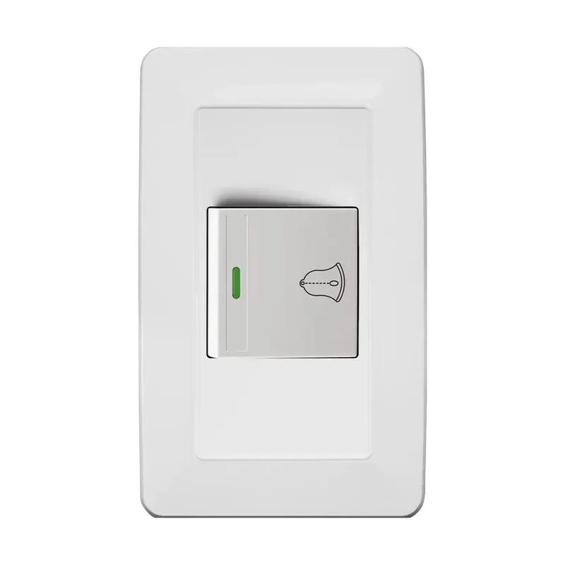 Placa blanca contacto timbre ABS