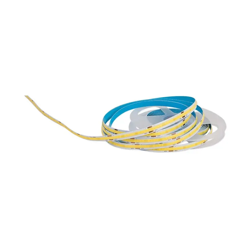 Tira 1,600 LEDS continuo COB 5M 55W 12VCD interior IP20 blanco cálido 3000K